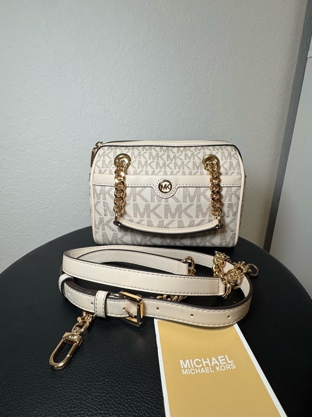 Michael Kors handbag with Gold Chain Hardware